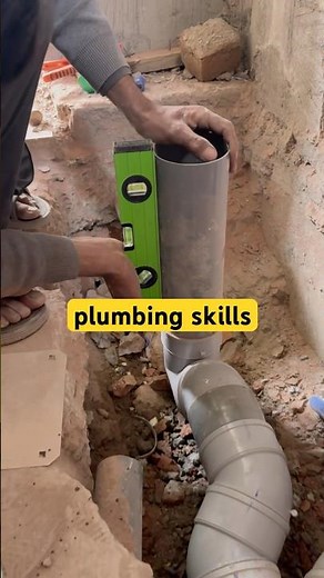 sewer pipe fittings-plumbing skills #plumbingandpipefitting