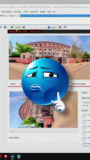 Indian Govt College Website H@cked!? 😳 (Watch Full on YT Channel)