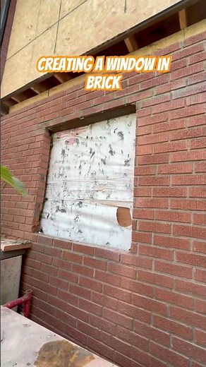 Creating a Window in Brick #diy #construction #brick #window #masonry #howto #stepbystep #trending
