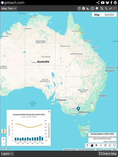 geteach.com: Climate Graphs in Metric #geography #climate #googleearth #googleearthengine