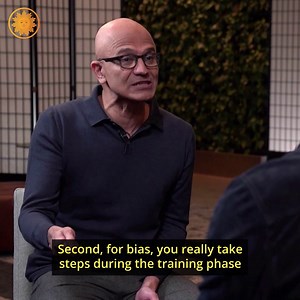 How will Microsoft keep bias and misinformation off its platform? Tomorrow, Satya Nadella tells Tony Dokoupil that part of that responsibility lies with those who use it, but, “we will have many, many mechanisms to ensure that nothing biased, nothing harmful, gets generated.” | CBS Mornings