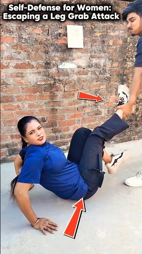 Don't Panic! Simple Self-Defense Against a Leg Grab #selfdifence #kravmaga #tutorial #martialarts