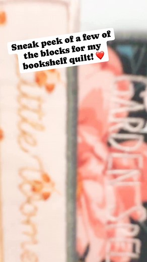 Sneaky peek of a few of the blocks for my bookshelf quilt hanging ❤️🎉 #sewing #quilting #stitchberry #sewingmachine #embroidered #embroidery | Heather Wilson-Smith