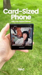 iKKO on Instagram: "🤩 Card-sized phone from iKKO is coming! 🌍 Free global internet for all built-in AI tools! ❤️ Who’s ready?! Spill in the comments!!! 💬👀 😎 Landing on @kickstarter this July! #ikko #ikkotech #phone #smartphone #miniphone #crowdfunding #kickstarter #mindone #ikkophone"
