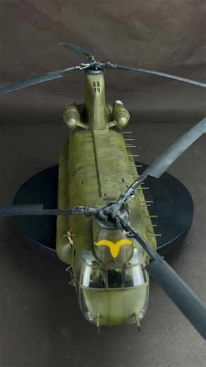Pro Built Model | ACH-47A Chinook Gunship — when a transport helicopter became a flying fortress. This 1:35 scale model is fully hand-built from a Trumpeter... | Instagram