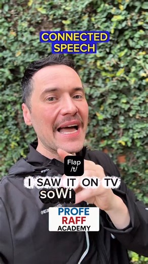 8.1K views · 8.3K reactions | CONNECTED SPEECH  I SAW IT ON TV (lo...