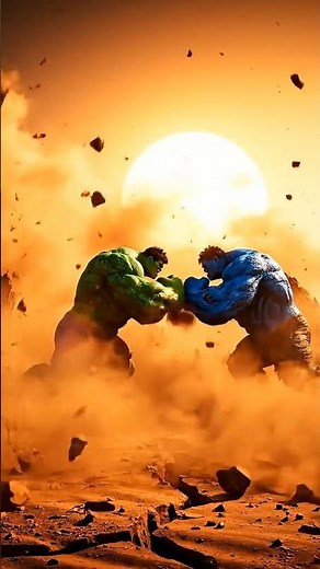 Hulk vs Blue Hulk | Epic Desert Battle | Ultra Cinematic 8K Animation #hulksmash #shehulk #bluehulk