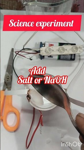 Science experiment | Electrolysis of water using Copper Tape | #shortvideo #experiment #ytshort #yt