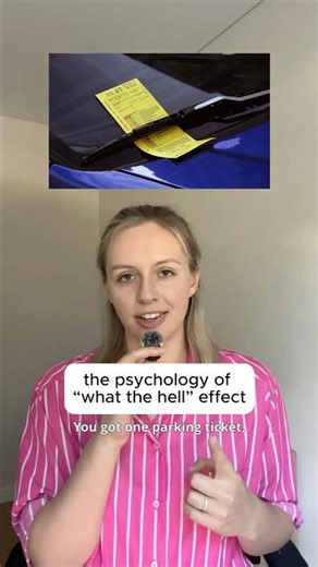 The psychology of "what the hell" effect