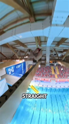The Highest Dive Ever Attempted Indoors #extreme #viral