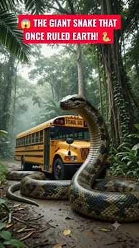 The Biggest Snake Ever?! 😱🐍 | Ancient Animal History#Titanoboa #AncientAnimals #PrehistoricAnimals