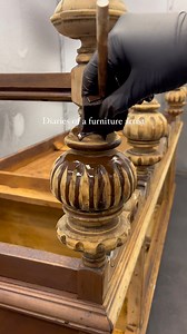 1.3M views · 10K reactions | DARK WALNUT STAIN 癩PT. 5- Bringing back the color in a 1930’s antique credenza✨ #furniture #restoration #antique #handmade #diaries #work #transformation #before #after #wood | Modern Avenue Co. | Facebook