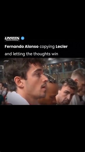 Fernando Alonso copying Leclerc and letting the thought win. #formula1 #racing