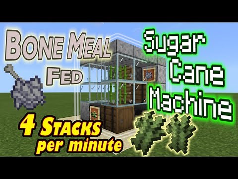 sugercane farm 1.20 bedrock minecraft , fast and easy redstone build.