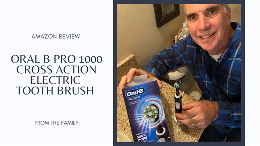 Watch Oral B Pro 1000 Crossaction Electric Toothbrush Review on Amazon Live