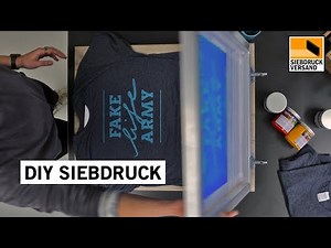 DIY Siebdruck - T-Shirts selber zuhause drucken