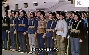 六七十年代学生军训中的实弹演练【AI高清修复】