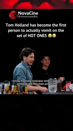 Tom Holland Becomes the First Person to Vomit on the Set of Hot Ones With Jon Bernthal🌶️😭