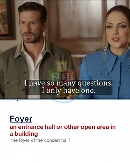 Foyer - Meaning, Pronunciation, Usage | Learn English with TV Shows