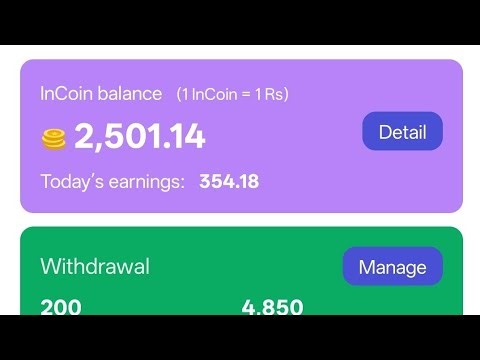 In coin pay Order Buy daily earning