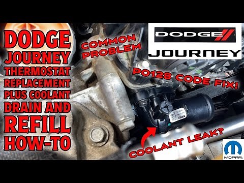 Dodge Journey Thermostat Replacement Plus Coolant Drain & Refill How-To