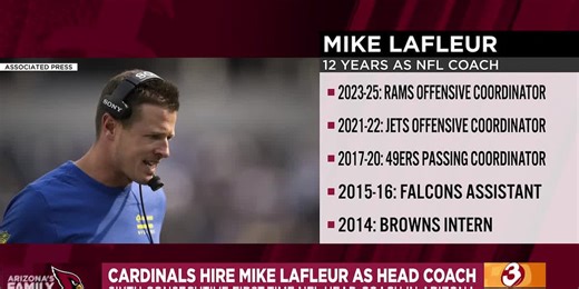 Arizona Cardinals announce Mike LaFleur as new head coach