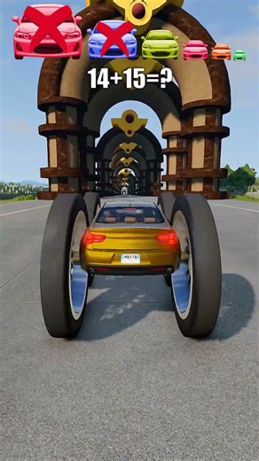 Big & Small Cars vs Vietnam Gate Tunnel - BeamNG.Drive