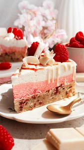 Raspberry Mousse Cake🍰 COMMENT ‘CAKE’ and I’ll DM you the recipe link! Follow @thelittleblogofvegan for the best vegan recipes! (Ad) Unbelievably fluffy & vegan raspberry sponge is topped with a raspberry & white chocolate mousse & whipped cream layer! Decorated with raspberry jam, fresh berries & white chocolate🍰🍇 NO-eggs, NO-dairy yet SUPER creamy! This is the dream fruity dessert! Enjoy! 🫶🏻 Made using products from @wayfairuk , my go-to for bakeware! Featured in this video: •Le Creuset 8