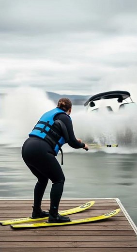 Very Dangerous Water Skiing. Oooops Watch This Epic Fail Now #waterskiing #fail #extremesports