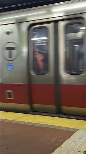 MBTA Red Line Arrives at South Station