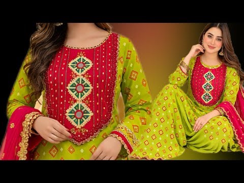 Special Neck Design For Your EiD Dress Cutting & Stitching | New trading Gala design 2026