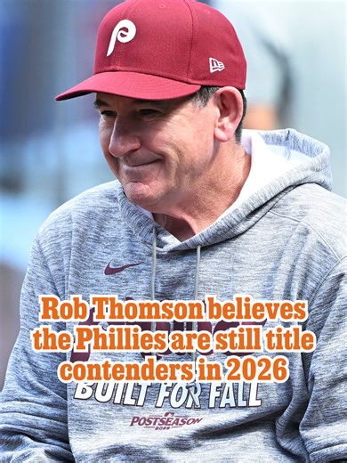 Are the Phillies a better team heading into the 2026 season? Manager Rob Thomson believes they are. “I think it’s to be determined, but I feel better about it,” Thomson said on the latest edition of Phillies Extra. Watch the full episode at the link in our bio. 🎥 by Scott Lauber / Staff ✂️ by Sam Gregg / Staff 📸 by Jose F. Moreno and Yong Kim / Staff and Steven M Falk / Staff file #phillies #mlb #robthomson #baseball #foryou
