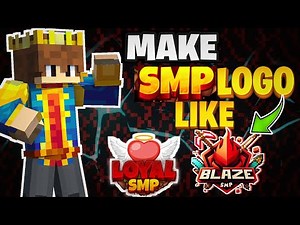 How To Make ATTRACTIVE Minecraft SMP Logo Like Loyal SMP🥰 | (No Clickbat)