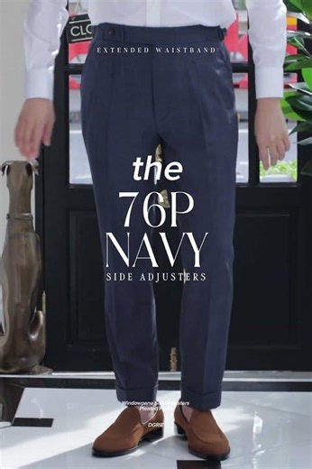 DGRIE #PANTS 76 : Windowpane Side Adjusters Pleated Pants