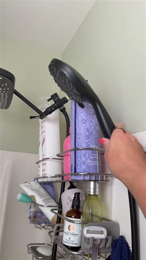 Upgrade your shower game with this 12” high-pressure rain shower head + handheld combo! #ads