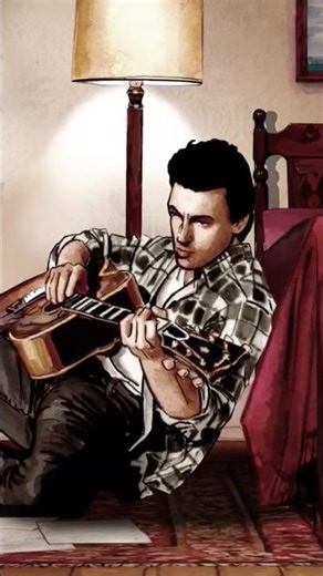 Bruce Springsteen. 1982. Graphic tribute ( pencils, watercolor, photoshop, after effects).