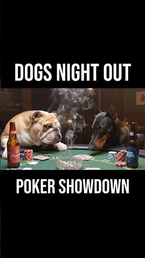 DOGS PLAY POKER | Realistic Poker Showdown with Tank Thompson #funny