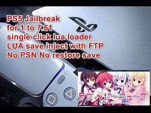 PS5 Jailbreak LUA single click / LUA save inject with FTP / NO PSN / NO save restore