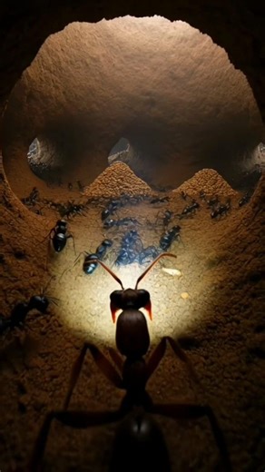Harvester Ant POV: Real Journey Inside a Massive Underground Colony #AntColonyPOV#WildlifeMicroWorld