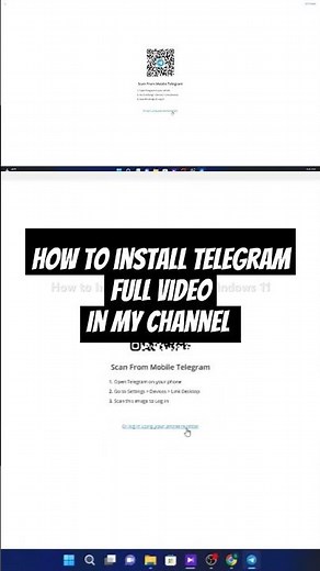 How to Install Telegram on Windows 11 #tutorial #windows #telegram
