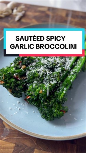 Spicy Garlic Broccolini Recipe: Broccolini 1 tbs butter (I always use salted) 2 tbs olive oil 4 cloves of garlic 1 tsp red pepper flakes (or more depending on how spicy you like it Salt and black pepper to taste Freshly grated Parmesan (optional) #broccolini #broccoli ##veggies #healthyrecipes