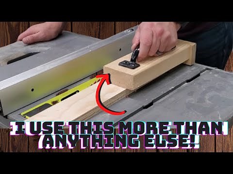 EASIEST and most useful push block for Table Saw!