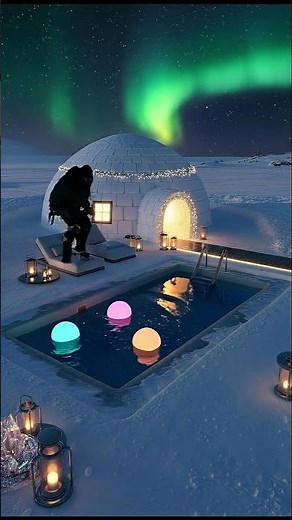 This pool was frozen solid … watch the transformation🧊