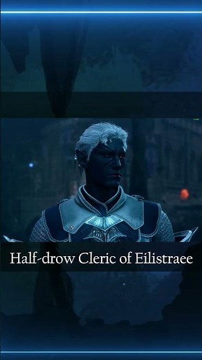Cleric of Eilistraee - Phalar Aluve cutscene from BG3 Snippets #drow #cleric #bg3 #bg3gameplay