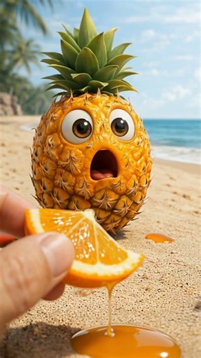 Crab CUT His Snack… Then Ran Off 🦀🍊😳