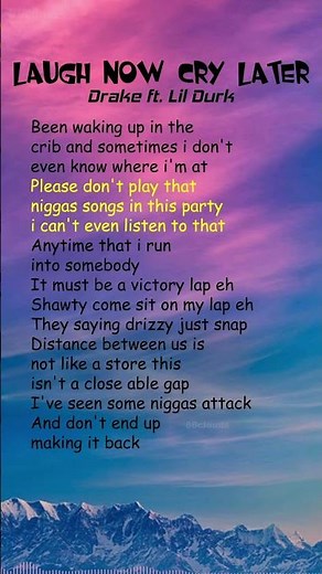 Drake ft. Lil Durk - Laugh Now Cry Later (Lyrics) #shorts