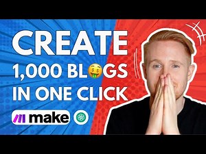 How I Make 1,000+ Blogs In One Click (+SEO Optimized)