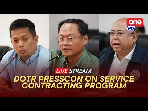 LIVE | DOTr holds press conference on service contracting program (April 10, 2026)