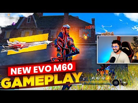NEW EVO M60 UNSTOPPABLE GAMEPLAY 😍🔥 HEADSHOT MACHINE - FreeFireTelugu - MBG ARMY
