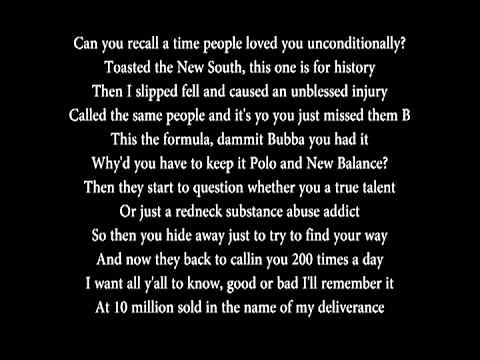 Bubba Sparxxx - Deliverance (Lyrics)